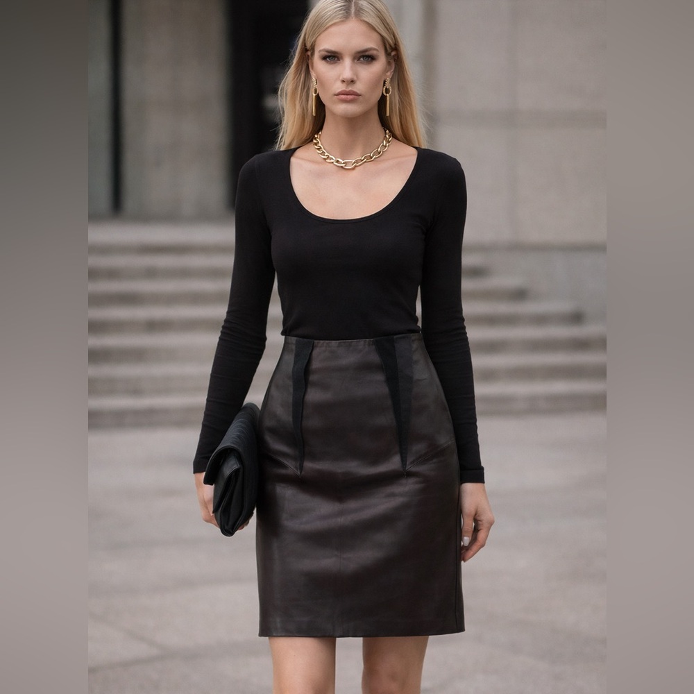 Acne Studios Lambskin Leather Skirt